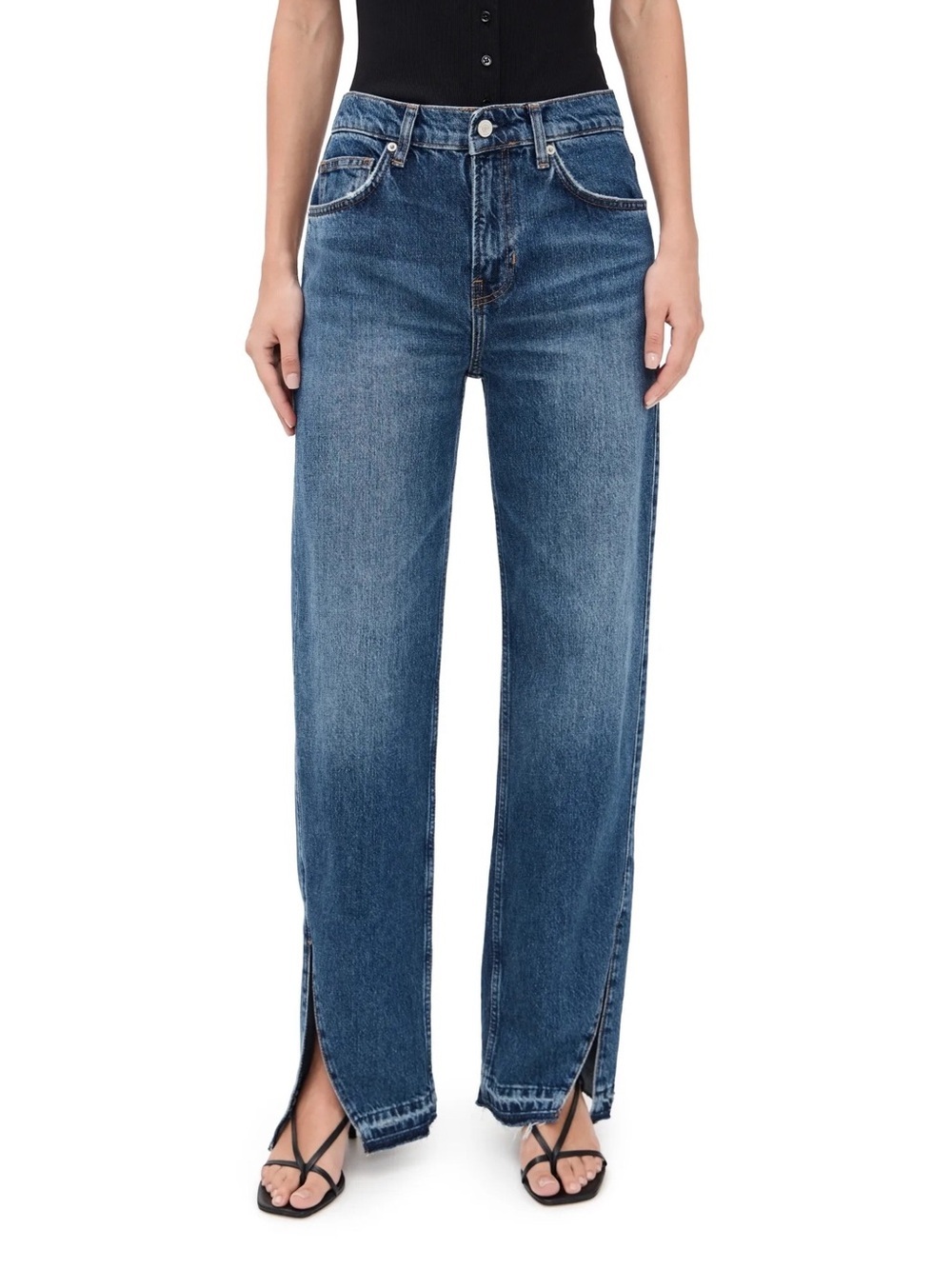 Reformation Val 90s Mid Rise Straight Jeans
